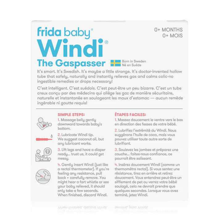 Frida Baby - Windi The GasPasser Natural Gas and Colic Relief for Babies, Pediatric Doctor Invented