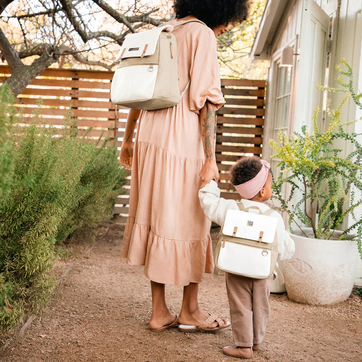 Petunia Pickle Bottom - Meta Backpack, Baby Diaper Bag, Toasted Marshmallow