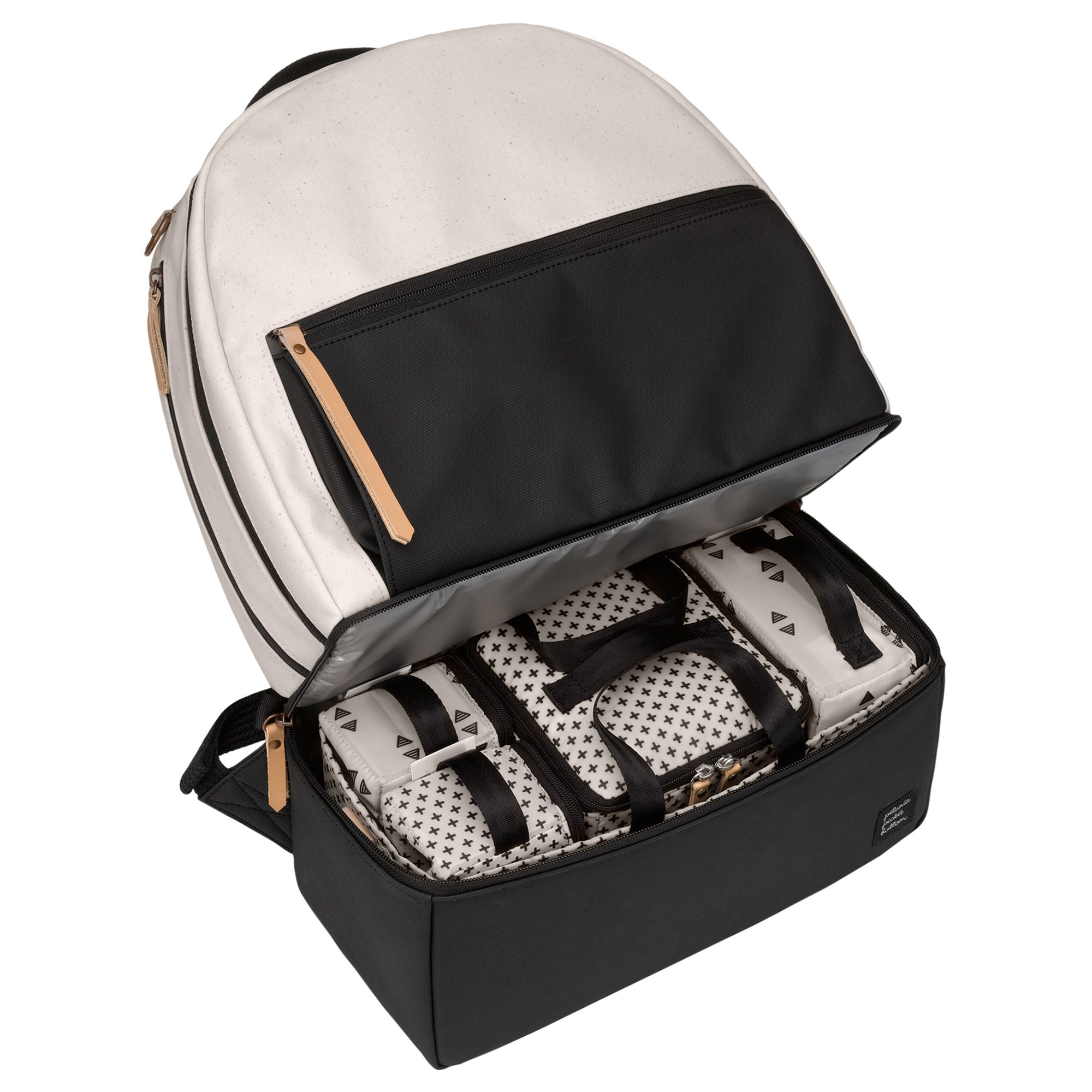 Petunia Pickle Bottom - Axis Backpack, Baby Diaper Bag, Birch/Black