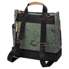 Petunia Pickle Bottom - Pivot Pack Baby Diaper Bag, Olive Ink Blot