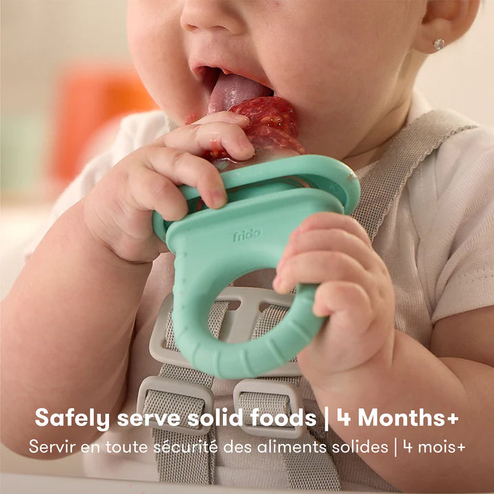 Frida Baby - Push Pop Baby Food Feeder, BPA Free Silicone Fruit Vegetables Baby Meals Feeder