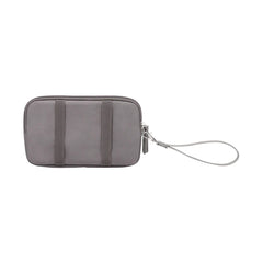 Petunia Pickle Bottom - At-the-Ready Wristlet, Diaper Bag Accessory, Wipes Carrier, Pewter Grey