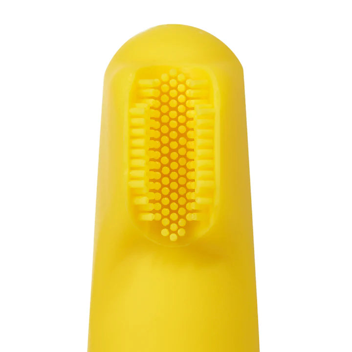 Frida Baby - SmileFrida Finger Toothbrush, Finger Brush for Babies 3 months or Older, Food Grade Silicone Bristles Soothe and Clean Gums