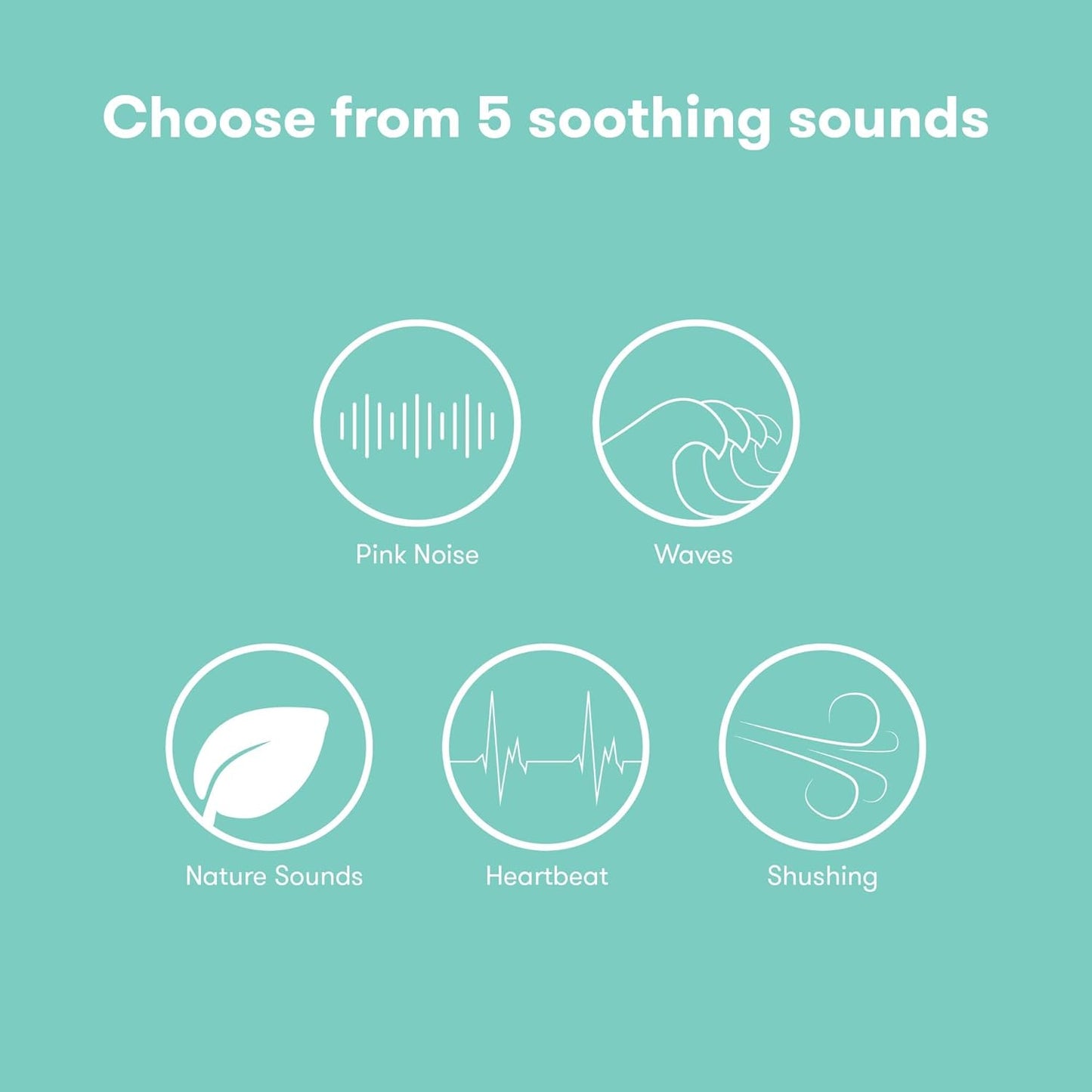 Frida Baby - 2-in-1 Portable Sound Machine + Nightlight, White Noise Machine Baby Sleep Aid, 5 Soothing Sounds and 3 Nightlight Modes