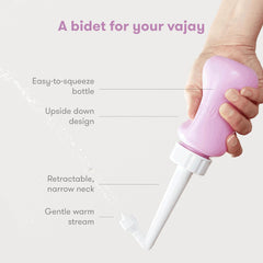 Frida Mom - Upside Down Peri Bottle for Postpartum Care, Portable Perineal Cleansing Bidet, 10oz Capacity