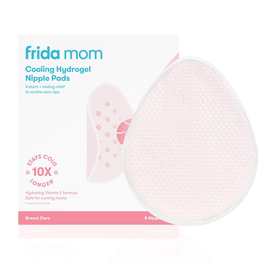 Frida Mom Cooling Hydrogel Nipple Pads - Soothing Nipple Pain Relief, Breastfeeding Support for Nursing Moms, 8 count