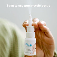 Frida Baby - NoseFrida Saline Snot Spray, Nasal Saline Drops for Safe Baby Decongestion, Made with Natural Sea Salt