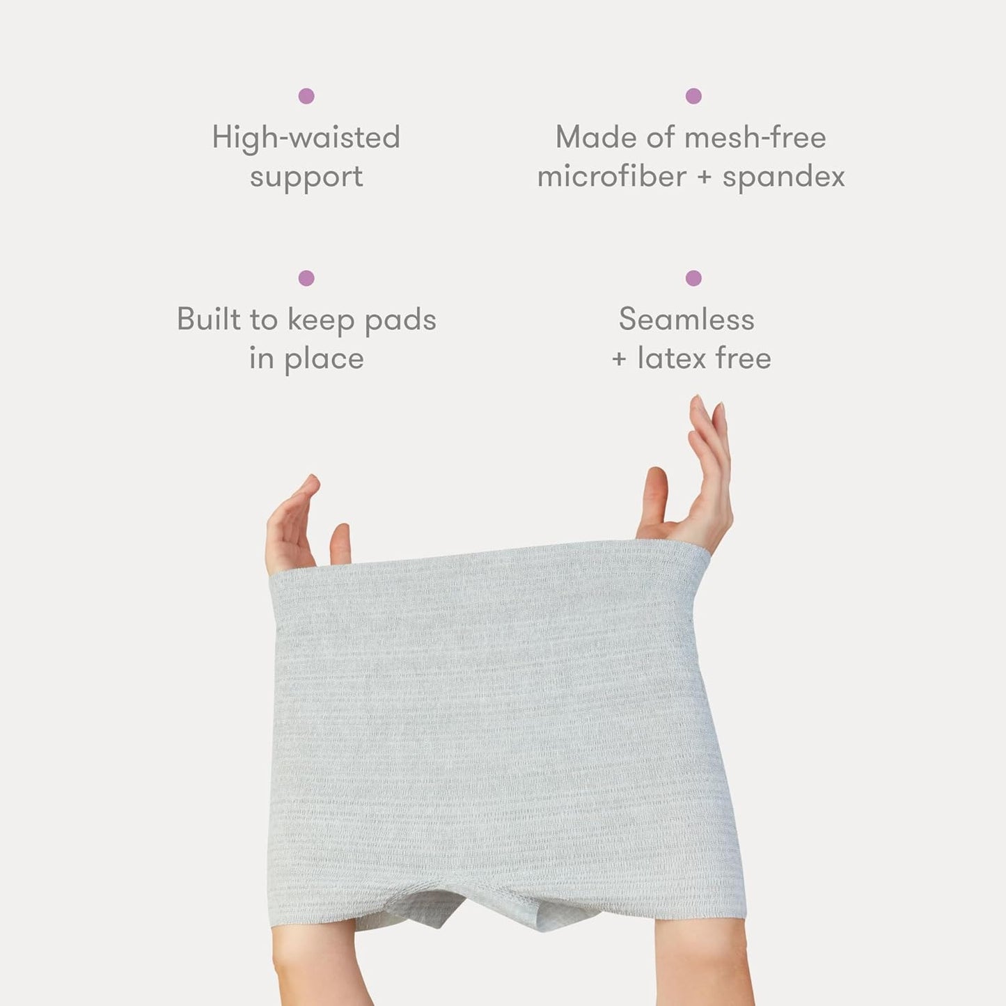 Frida Mom - Disposable Underwear Boyshort, Non Mesh Panty Briefs, 8 Pack
