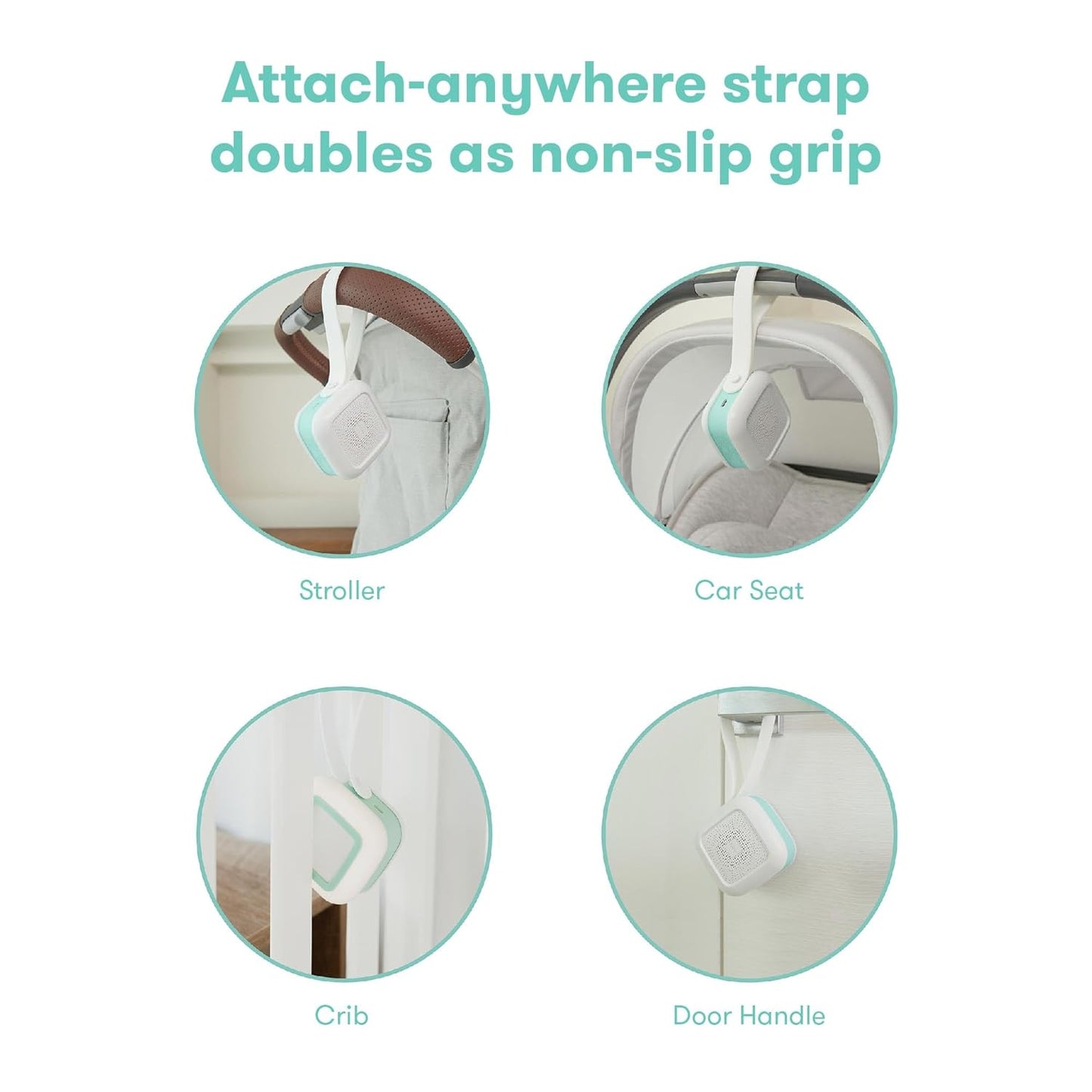 Frida Baby - 2-in-1 Portable Sound Machine + Nightlight, White Noise Machine Baby Sleep Aid, 5 Soothing Sounds and 3 Nightlight Modes