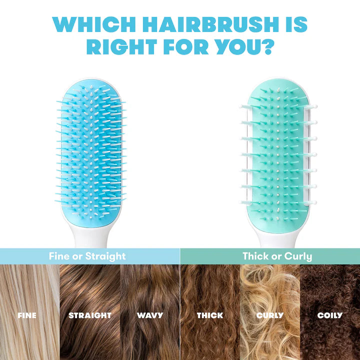 Frida Baby - Thick or Curly Hair Detangler Brush, Baby Hair Comb, Strong Comb-like Bristles for Detangling + Styling Without Breakage