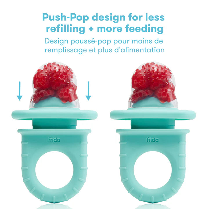 Frida Baby - Push Pop Baby Food Feeder, BPA Free Silicone Fruit Vegetables Baby Meals Feeder