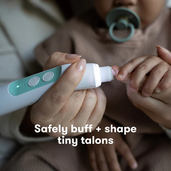 Frida Baby - Electric Nail Buffer, Electric Nail Trimmer and Nail File for Babies, Safe Quiet Baby Nail Clipper
