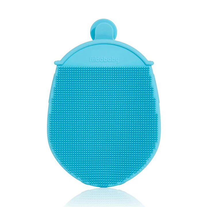 Frida Baby - DermaFrida Bath Mitt, Baby Bath Sponge, Quick Dry Exfoliating Silicone Body Brush