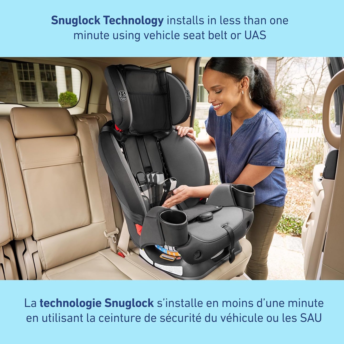 Car Seat Rental - Graco TrioGrow SnugLock 3-in-1 Car Seat