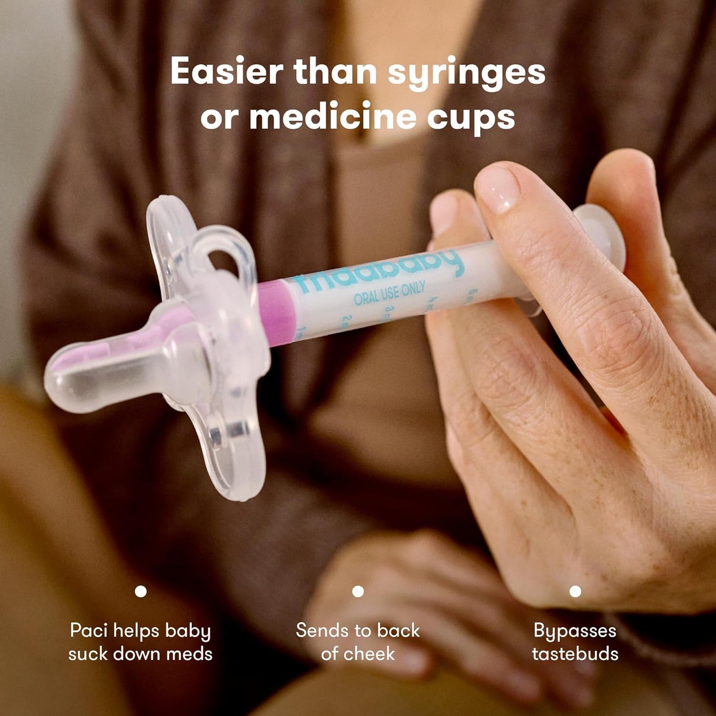 Frida Baby - MediFrida® the Accu-dose Pacifier Medicine Dispenser, Oral Medicine Syringe for Infants