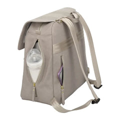 Petunia Pickle Bottom - Meta Backpack, Baby Diaper Bag, Sand Cable Stitch