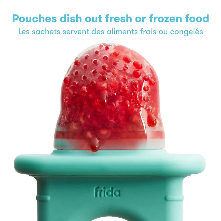 Frida Baby - Push Pop Baby Food Feeder, BPA Free Silicone Fruit Vegetables Baby Meals Feeder