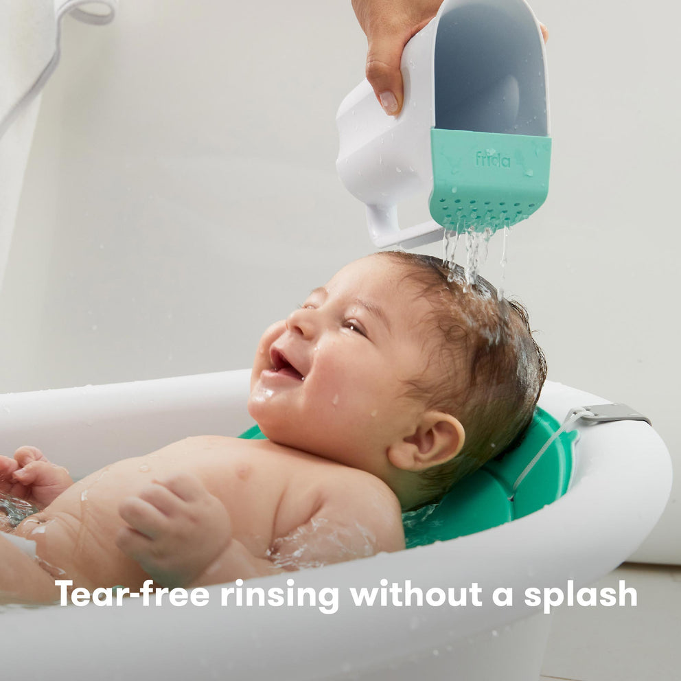 Frida Baby - Control The Flow Rinser, Bath Rinser Pail for Hair Washing and Baby Shower, BPA Free