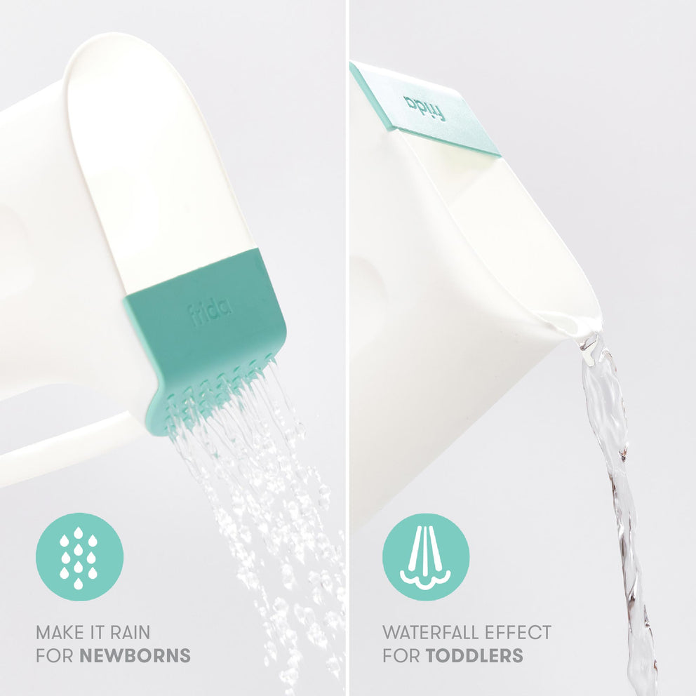 Frida Baby - Control The Flow Rinser, Bath Rinser Pail for Hair Washing and Baby Shower, BPA Free