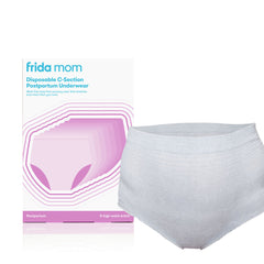 Frida Mom - Disposable Underwear Highwaist, Postpartum C-Section Non Mesh Panty Briefs, 8 Pack