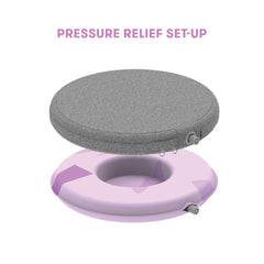 Frida Mom - Perineal Cooling Comfort Cushion, Postpartum Donut Pillow Perineal Comfort Cushion with Cold Pack for Pain Relief