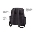 Petunia Pickle Bottom - Sync Backpack Diaper Bag, Carbon Cable Stitch, Black