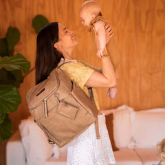 Petunia Pickle Bottom - Tempo Backpack, Baby Diaper Bag, Mink