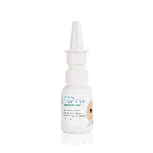 Frida Baby - NoseFrida Saline Snot Spray, Nasal Saline Drops for Safe Baby Decongestion, Made with Natural Sea Salt