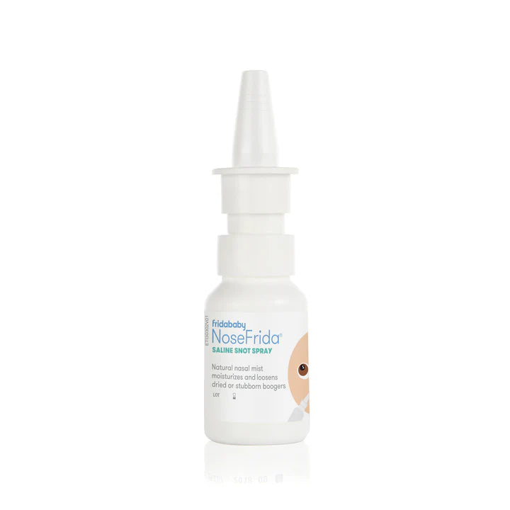 Frida Baby - NoseFrida Saline Snot Spray, Nasal Saline Drops for Safe Baby Decongestion, Made with Natural Sea Salt