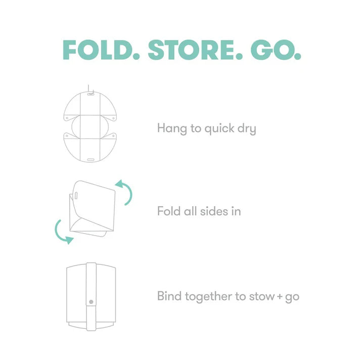 Frida Baby - Soft Sink Baby Bath Seat, Universal Over Sink Bather for Baby, Quick-drying Foldable Baby Bathtub Newborn Spa