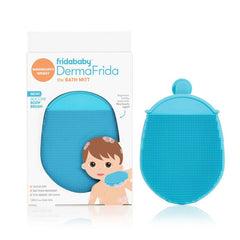 Frida Baby - DermaFrida Bath Mitt, Baby Bath Sponge, Quick Dry Exfoliating Silicone Body Brush