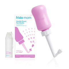 Frida Mom - Upside Down Peri Bottle for Postpartum Care, Portable Perineal Cleansing Bidet, 10oz Capacity