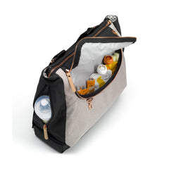 Petunia Pickle Bottom - Pivot Pack Baby Diaper Bag, Sand/Black