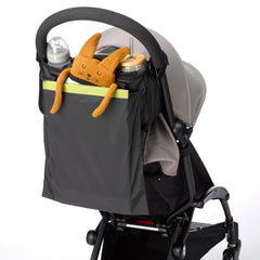 Stroller Caddy - Black Matte Leatherette